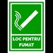 Semn pentru fumatul permis